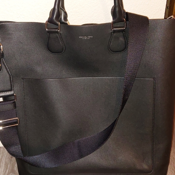 Michael Kors Collection Large Black Leather work satchel. - Picture 3 of 12